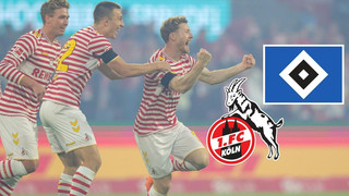 Traumtor und Doppel-Gelb-Rot: Köln gewinnt Aufsteigerduell gegen HSV