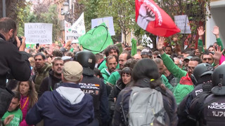 Proteste in Madrid: Polizei geht mit Schlagstöcken gegen Lehrer vor
