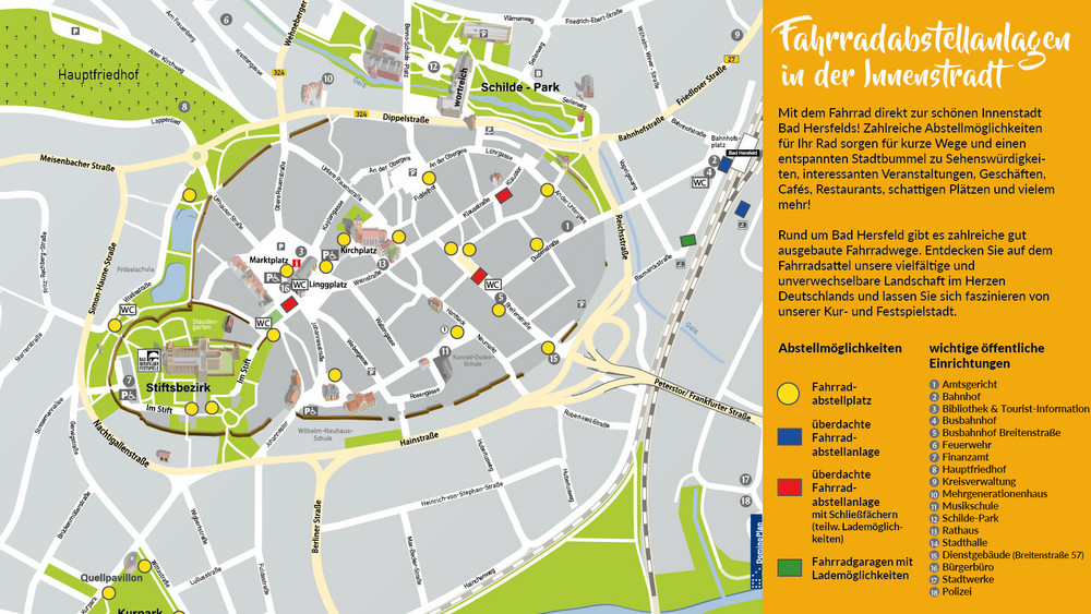 Mit der Karte soll es Radfahrern leichter gemacht werden, einen geeigneten Stellplatz zu finden. 