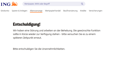 Störung bei ING-Website und -App: Online-Banking geht nicht