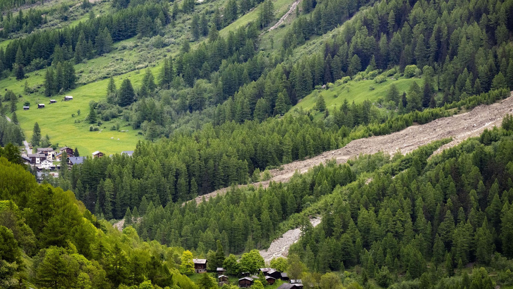 Gletscherabbruch im Wallis