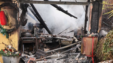 Garage in Grebenhain brennt ab, 100.000 Euro Schaden