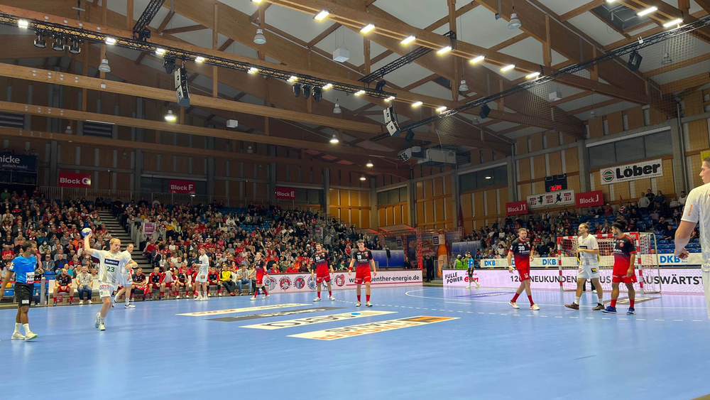 Hier noch im direkten Duell: Hessischen Handball Bundesligisten Melsungen und Wetzlar in der Krise.