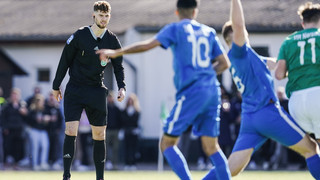 DFB-Aktion für Schiedsrichter: Fußball-Profis pfeifen Bezirksligaspiel