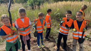 Dietzenbacher Grundschulkinder pflanzen 550 neue Bäume