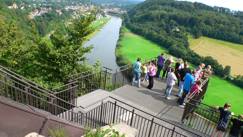 Weser Skywalk: Die Plattform über dem Tal