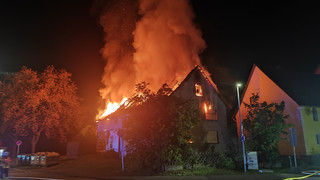 Vollbrand in einem Fachwerkhaus: 100.000 Euro Schaden