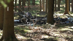 Erzgebirge: Hubschrauber bei Sehmatal abgestürzt - Pilot stirbt