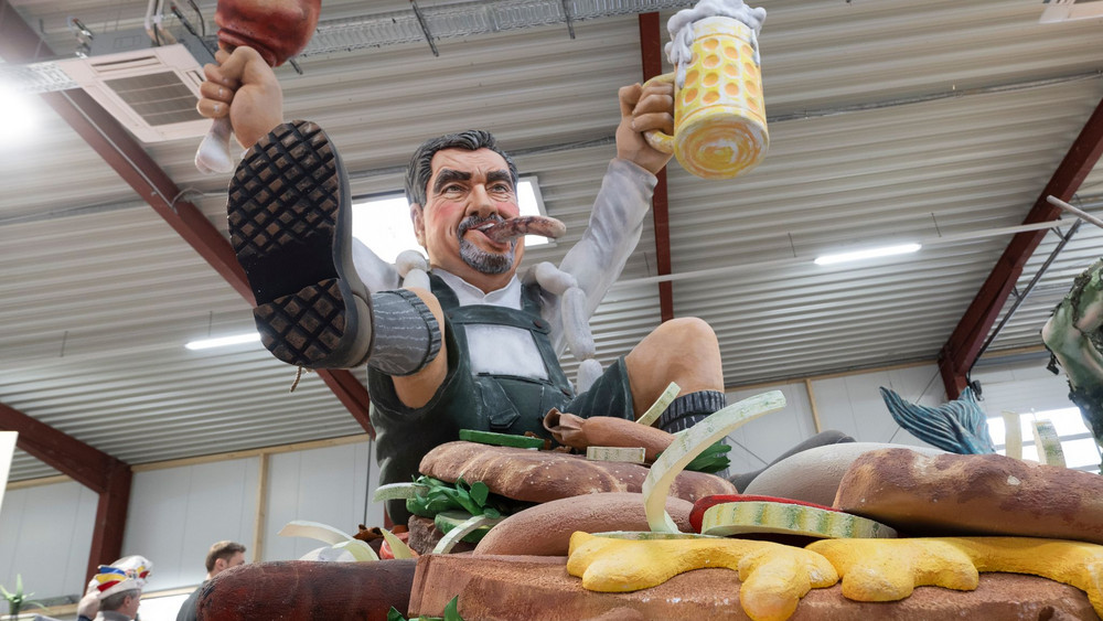 Mainzer Motivwagen für Rosenmontagszug