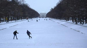 Winterzauber in München am Schloss Nymphenburg