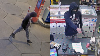 Bewaffneter Überfall auf Tankstelle in Budenheim: Fotos vom Täter