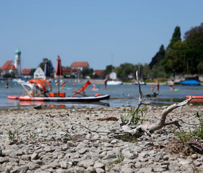 Bodensee-Wasser auf niedrigstem Stand in diesem Jahr