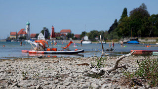 Bodensee-Wasser auf niedrigstem Stand in diesem Jahr