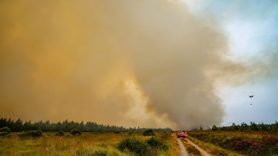 Waldbrand-Qualm aus Belgien sorgt für Notrufe in Hessen