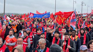 Theodor-Heuss-Brücke war gesperrt - Demo der Metaller
