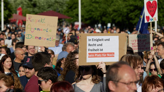 Darmstadt demonstriert für Demokratie und Toleranz