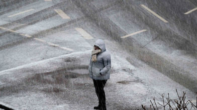 Schneefall: Busverkehr in Wiesbaden eingestellt