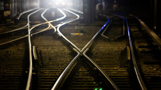 S-Bahn-Tunnel Richtung Offenbach vor Vollsperrung