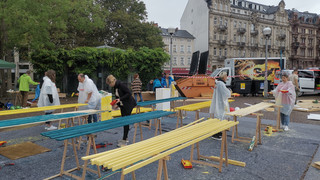 Fünf Little-Homes in Wiesbaden - kleine Hütten für Obdachlose