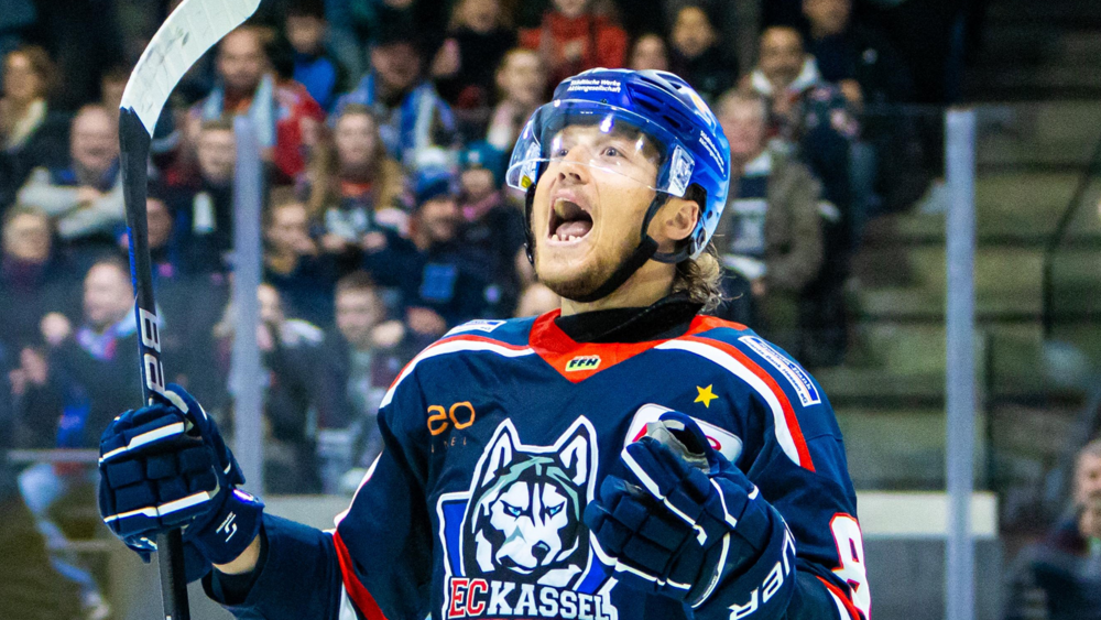 Huskies-Stürmer Ryan Olsen geht auch diese Saison auf Torejagd für die Nordhessen.