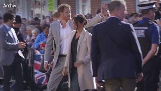 Harry und Meghan zurück in Großbritannien: Familie landet in Birmingham