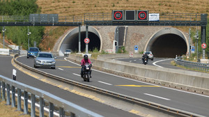 Tunnel Frankenhain früher frei auf der A49