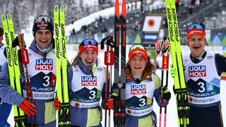 Deutsche Kombinierer Mixed-Team gewinnt bei WM die Silbermedaille