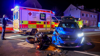 Motorradunfall in der Fuldaer Innenstadt - Kradfahrer schwer verletzt