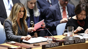 Melania Trump leitet Sitzung des UN-Sicherheitsrats