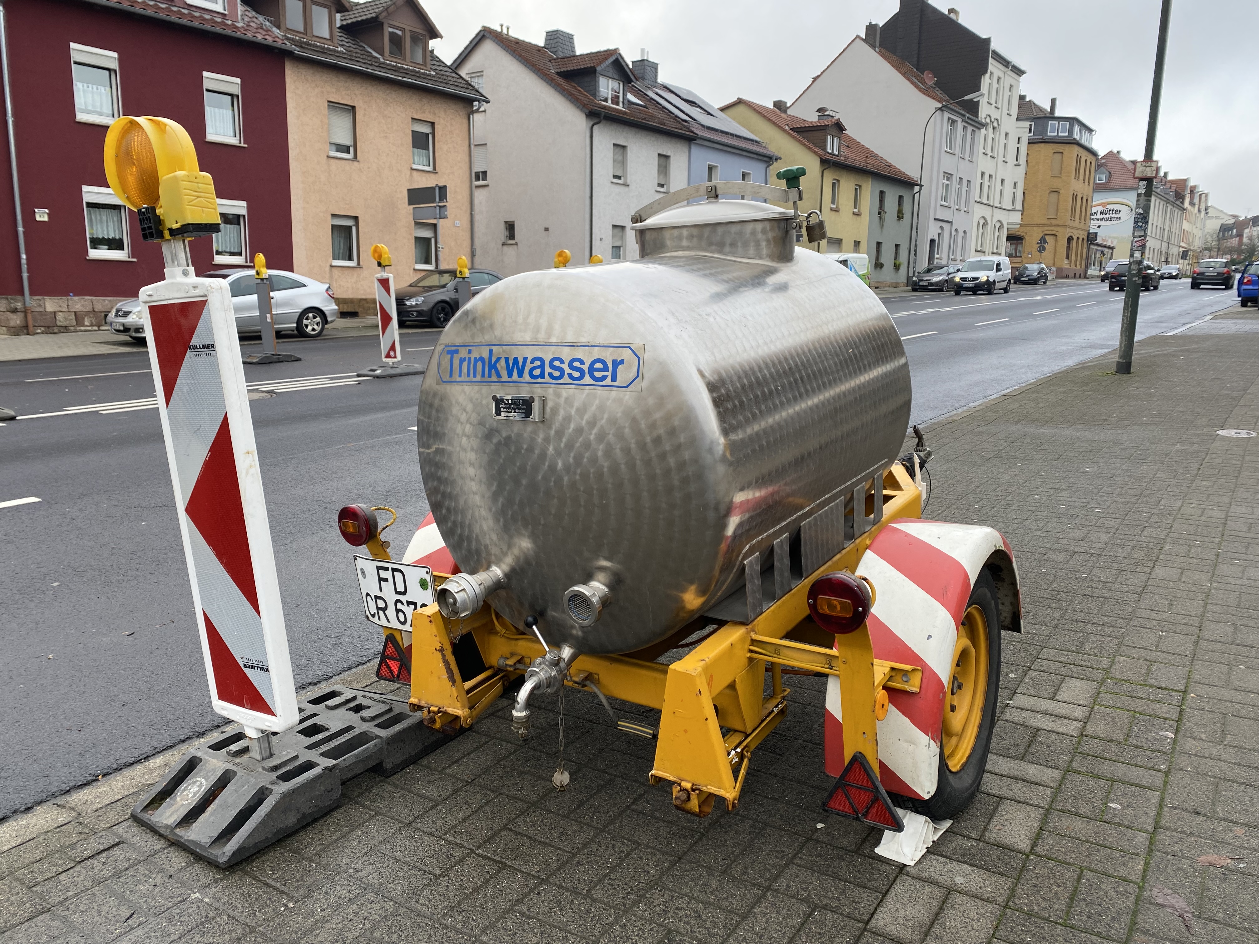 Wasserrohrbruch in Fulda: Mehrere Häuser die ganze Nacht ohne Wasser