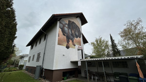XXL-Graffiti in Münster-Altheim: Erinnerung an Dackel Lucky