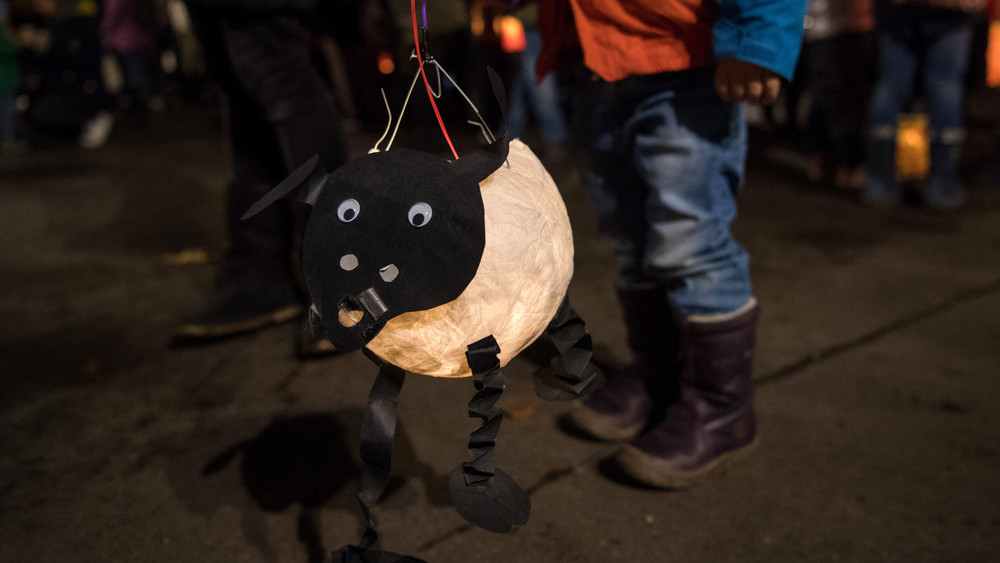 Lustige Luftballon-Laterne