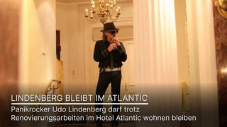 Keine Panik: Udo Lindenberg bleibt im Hotel Atlantic