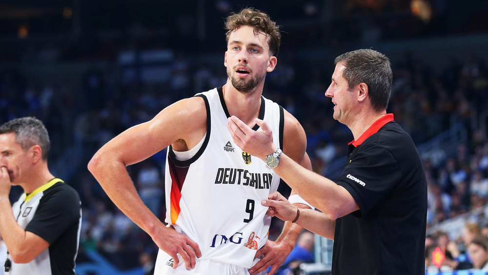 Trainer Alan Ibrahimagic und NBA-Star Franz Wagner (links)
