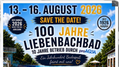 Liebenbachbad feiert 100-jähriges Bestehen